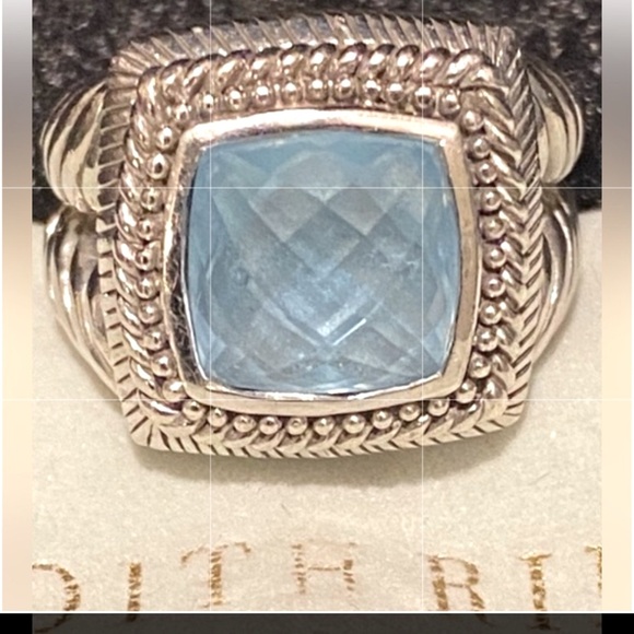 Judith Ripka Elegant London blue Gemstone Ring - Picture 1 of 3